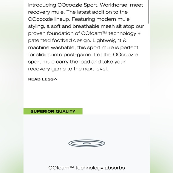 OOFOS Women’s Oocoozie Sport Mule Gray Sz. US9/EU40 - Picture 11 of 12